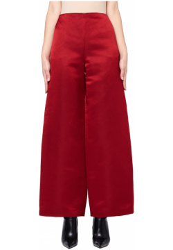 Strom Wide Leg Red Silk Pants The Row 3724BW932