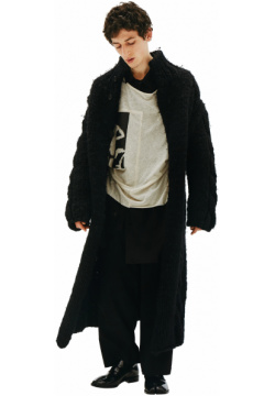 Chunky Knit Long Cardigan Coat Yohji Yamamoto HV K76 184 2