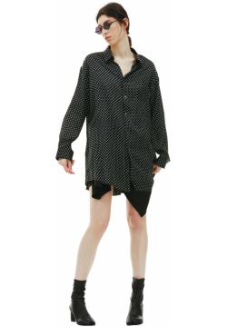 Black Polka Dot Printed Shirt Junya Watanabe JD B003 051 1