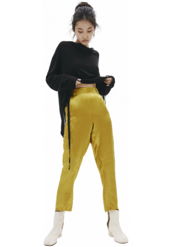Golden Cropped Trousers Ann Demeulemeester 1902 1406 P 126 018 These golden 