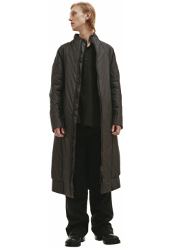 Black Padded Zip Up Parka Coat Leon Emanuel Blanck FP M EGG 01/blk