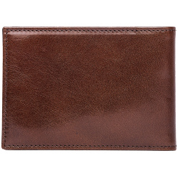 Brown Leather Buttons Cardholder Ugo Cacciatori WL119/VGF