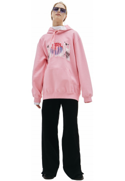 Pink Cotton Hoodie Doublet 20AW35CS165/pink