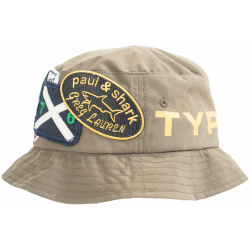 Green Hat With Patches Greg Lauren I20P7120/957