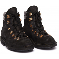 Black Suede Hiking Boots Guidi 19/BLKT