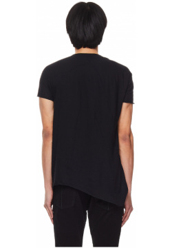 Black Cotton & Wool T Shirt Leon Emanuel Blanck DIS M CT 01/blk