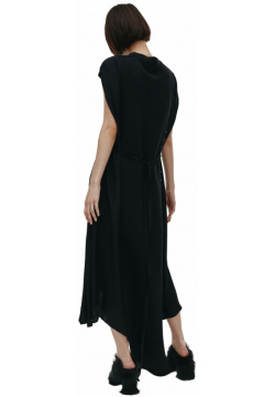 Viscose Panel Dress In Black VETEMENTS WE51DR250B/1600