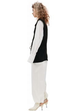Black Rayon Vest Ys YD V02 201 1