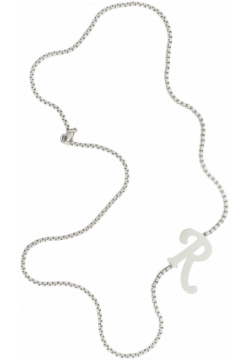 Silver Necklace with pendant R Raf Simons 211 986 65001 0082 Wear this