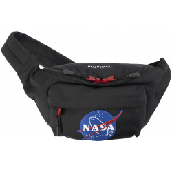 Black Space Beltpack Bag NASA Balenciaga 659141/2VZ9I/1000 The belt is made