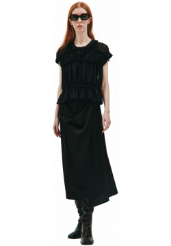 Black ruffle blouse Comme des Garcons CdG RH B009 051 1