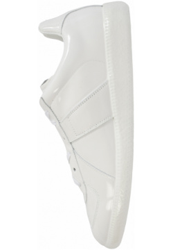 Replica Patent Leather Sneakers In White Maison Margiela S37WS0582/P4487/T1003