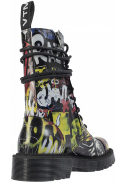 Graffiti lace up boots VETEMENTS UE52BO600B/2403