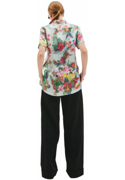 Shirt with tropical print Golden Goose Deluxe Brand GWP00725/P000697/81626