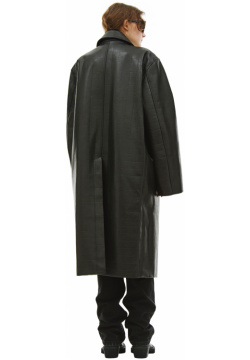 Oversized leather coat VTMNTS VL16CO100P/5316