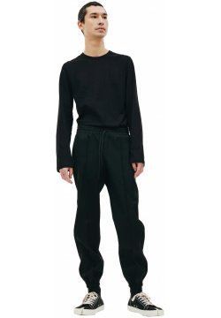 Black wool sweatpants Jil Sander J21KA0023/J40045/001