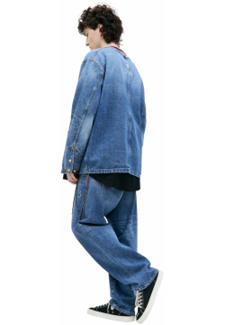 Blue denim jacket Mastermind WORLD MJ23E10 JA005