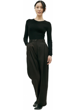 Brown high waisted trousers Ziggy Chen 0W2310502