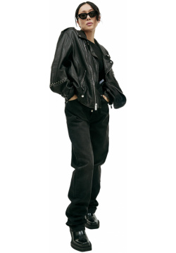 Black leather jacket Enfants Riches Deprimes 030 379