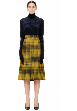 Wool Checked Pencil Skirt Balenciaga 556547/1361