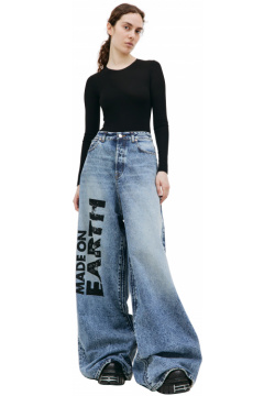 Made on earth printed jeans VETEMENTS UE54PA140N/2801