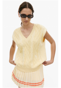 Cotton knit vest SPORTY & RICH WS921AL