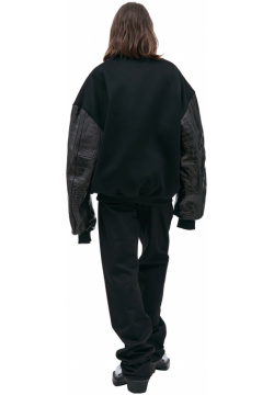 Black wool bomber jacket VTMNTS VL18JA350B/5016