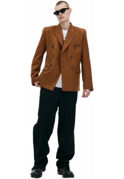 Brown wool blazer VTMNTS VL18JA720X/5016