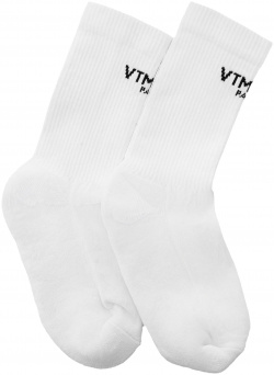 White logo socks VTMNTS VL18SO100W/5711