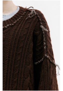 Brown cashmere sweater Mastermind WORLD MW23S11 KN008 106