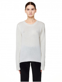 Ivory Cashmere Sweater James Perse WOM3649/ivo