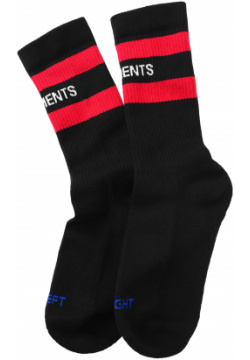 Black socks with logo VETEMENTS UE63SO100B/2906