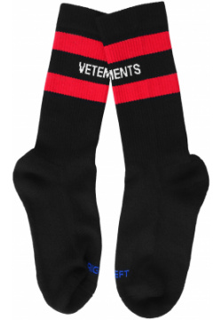 Black socks with logo VETEMENTS UE63SO100B/2906