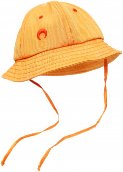 Orange Bell beach hat MARINE SERRE UHG027/CWOV0010/OR10