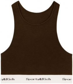 Serif logo knitted tank top SPORTY & RICH LCAW232CH
