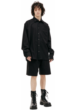 Black cotton shirt VTMNTS VL20SH240B/5039