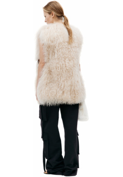 Belted fur vest Blumarine A34/4L010A/N0820