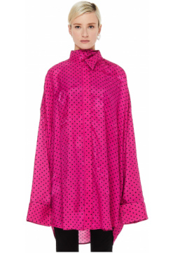 Pink Polka Dot Shirt Balenciaga 642258/TJLB4/1401