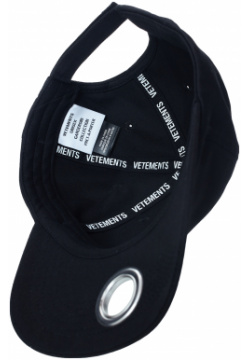 Black ring cap VETEMENTS UE64CA300B/1052
