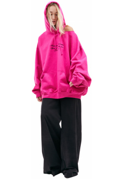 Pink oversized hoodie VETEMENTS UE64HD720P/1302