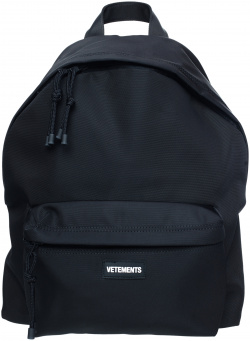 Black logo backpack VETEMENTS UE64BA200B/1101