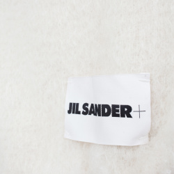 White knit mohair scarf Jil Sander J47TE0113/J40041/100