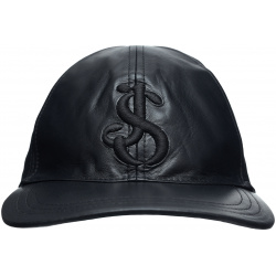 Black leather cap Jil Sander J22TC0111/J07129/001