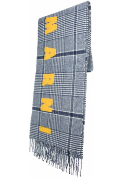 Checked wool scarf Marni SCZC0065Y0/UAW025/CHB94