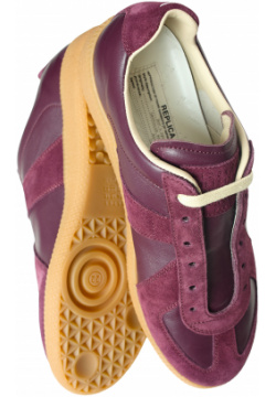 Purple Replica leather sneakers Maison Margiela S58WS0109/P1895/T5088
