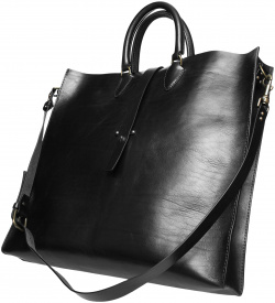 Black leather bag Ziggy Chen 0M2414002