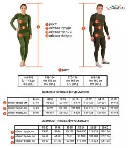 Женское спортивное термобельё KATRAN Вейл (+10°С до  20°С) черное
