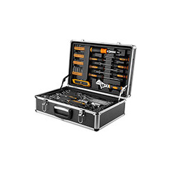Профессиональный набор инструмента для дома и авто в чемодане Deko DKMT95 Premium (95 предметов) черно желтый 