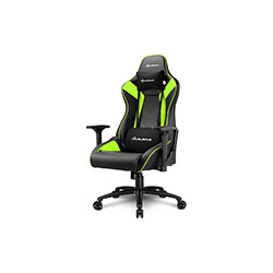 Игровое компьютерное кресло Sharkoon Elbrus 3 черно зеленое 