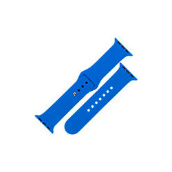 Ремешок силиконовый mObility для Apple watch  38 40 мм (S3/S4/S5 SE/S6) синий С